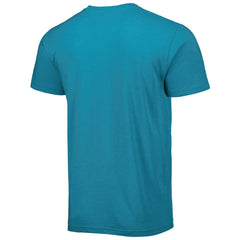 Fred Taylor Jacksonville Jaguars Homage Unisex Caricature Retired Player Tri-Blend T-Shirt Teal | NFL