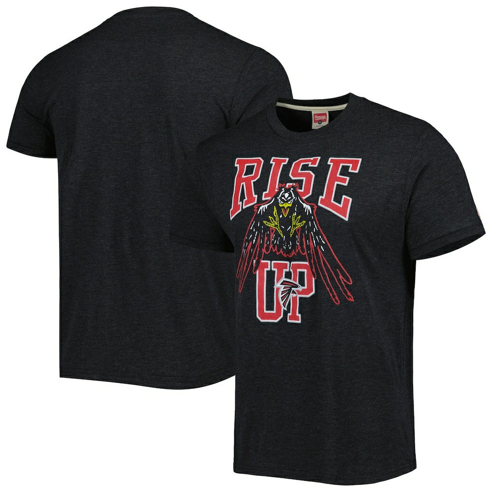 Atlanta Falcons Homage Rise Up Hyper Local Tri-Blend T-Shirt Black | NFL