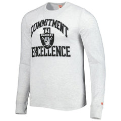 Las Vegas Raiders Homage Hyper Local Tri-Blend Long Sleeve T-Shirt Ash | NFL