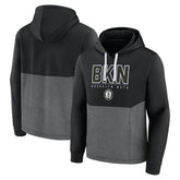 Brooklyn Nets Successful Tri-Blend Pullover Hoodie Black - NBA