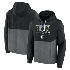 Brooklyn Nets Successful Tri-Blend Pullover Hoodie Black - NBA