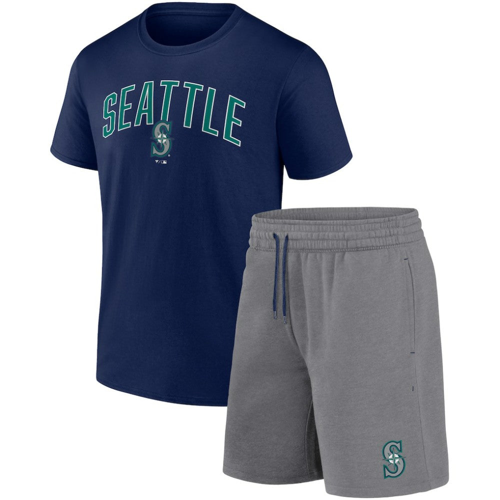 Seattle Mariners Fanatics Arch T-Shirt & Shorts Combo Set - MLB