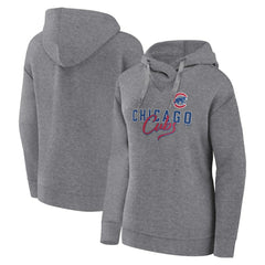 Chicago Cubs Fanatics Women's Script Favorite Lightweight Pullover Hoodie - MLB