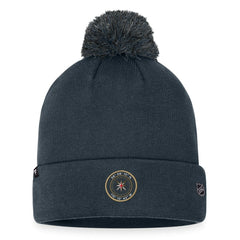 Vegas Golden Knights Fanatics 2023 NHL Draft Cuffed Knit Hat with Pom - Charcoal - NHL