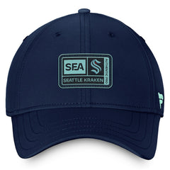Seattle Kraken Fanatics Authentic Pro Training Camp Flex Hat – Deep Sea Blue - NHL