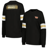 Washington Commanders The Wild Collective Women's Long Sleeve T-Shirt Black | NFL