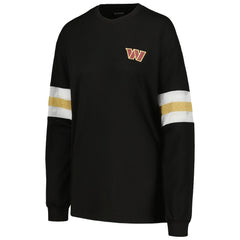 Washington Commanders The Wild Collective Women's Long Sleeve T-Shirt Black | NFL