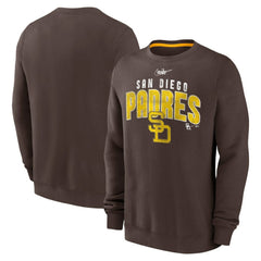 San Diego Padres Nike Cooperstown Collection Team Shout Out Pullover Sweatshirt - MLB