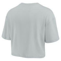 Green Bay Packers Women's Elements Super Soft Boxy Cropped T-Shirt Gray | Fanatics