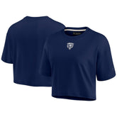 Chicago Bears Women's Elements Super Soft Boxy Cropped T-Shirt Navy | Fanatics