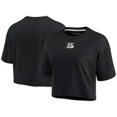 Cincinnati Bengals Women's Elements Super Soft Boxy Cropped T-Shirt Black | Fanatics