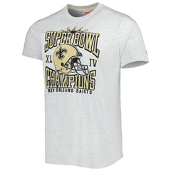 New Orleans Saints Homage Champs Hyper Local Tri-Blend T-Shirt Ash | NFL