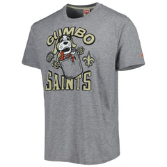 New Orleans Saints Homage Gumbo Hyper Local Tri-Blend T-Shirt Gray | NFL