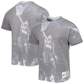 Clyde Drexler Houston Rockets Above The Rim T-Shirt Heather Gray - NBA