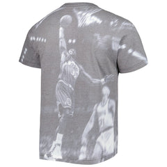 Karl Malone Utah Jazz Above The Rim T-Shirt Heather Gray - NBA