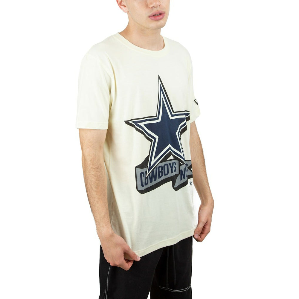Dallas Cowboys New Era Chrome T-Shirt Cream | NFL