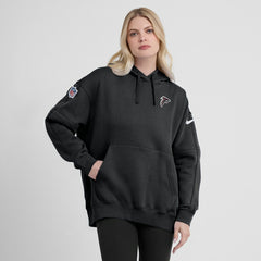 Atlanta Falcons Women's 2023 Sideline Club Fleece Pullover Hoodie Black | Nike for Sale