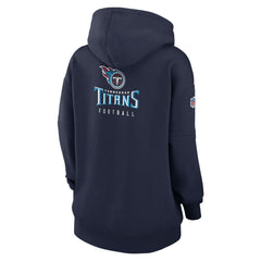 Tennessee Titans Women's 2023 Sideline Club Fleece Pullover Hoodie Navy | Nike for Sale