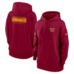 Washington Commanders Women's 2023 Sideline Club Fleece Pullover Hoodie Burgundy | Nike for Sale