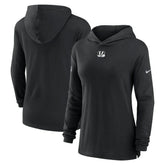 Cincinnati Bengals Women's Sideline Performance Long Sleeve Hoodie T-Shirt Black | Nike for Sale