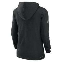 Cincinnati Bengals Women's Sideline Performance Long Sleeve Hoodie T-Shirt Black | Nike for Sale