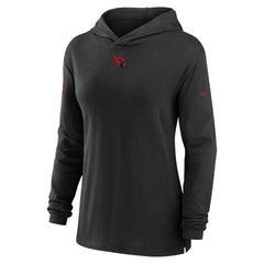 Arizona Cardinals Women's Sideline Performance Long Sleeve Hoodie T-Shirt Black | Nike for Sale