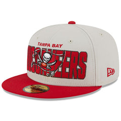 Tampa Bay Buccaneers New Era 2023 NFL Draft On Stage 59FIFTY Fitted Hat Stone/Red | NFL