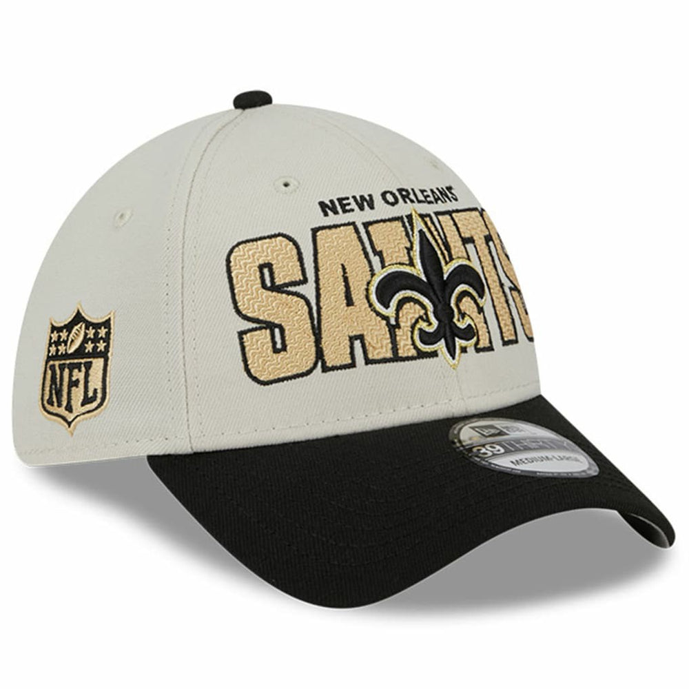 New Orleans Saints New Era 2023 NFL Draft 39THIRTY Flex Hat Stone/Black | NFL