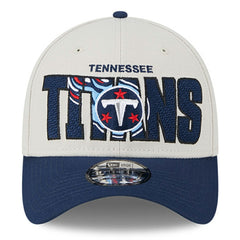 Tennessee Titans New Era 2023 NFL Draft 39THIRTY Flex Hat Stone/Navy | NFL