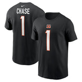Ja'Marr Chase Cincinnati Bengals Player Name & Number T-Shirt Black | Nike for Sale
