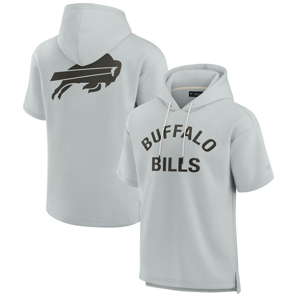 Buffalo Bills Unisex Elements Super Soft Fleece Short Sleeve Pullover Hoodie Gray | Fanatics