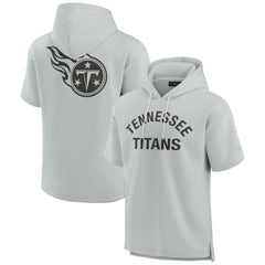 Tennessee Titans Unisex Elements Super Soft Fleece Short Sleeve Pullover Hoodie Gray | Fanatics