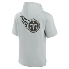 Tennessee Titans Unisex Elements Super Soft Fleece Short Sleeve Pullover Hoodie Gray | Fanatics