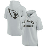 Arizona Cardinals Unisex Elements Super Soft Fleece Short Sleeve Pullover Hoodie Gray | Fanatics