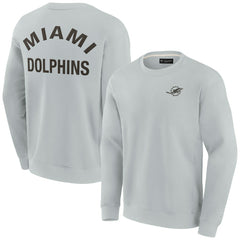 Miami Dolphins Unisex Elements Super Soft Pullover Sweatshirt Gray | Fanatics