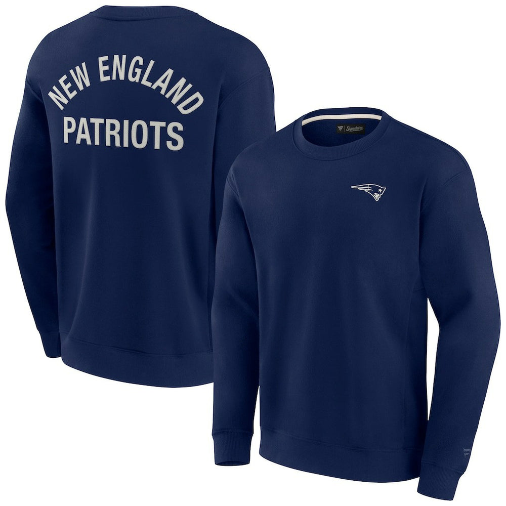 New England Patriots Unisex Elements Super Soft Pullover Sweatshirt Navy | Fanatics