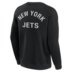 New York Jets Unisex Elements Super Soft Pullover Sweatshirt Black | Fanatics
