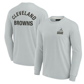 Cleveland Browns Unisex Elements Super Soft Long Sleeve T-Shirt Gray | Fanatics