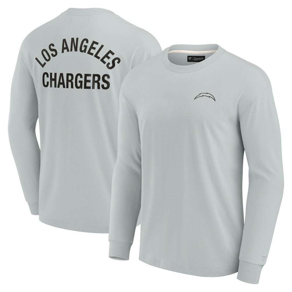 Los Angeles Chargers Unisex Elements Super Soft Long Sleeve T-Shirt Gray | Fanatics
