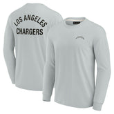 Los Angeles Chargers Unisex Elements Super Soft Long Sleeve T-Shirt Gray | Fanatics
