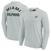 Miami Dolphins Unisex Elements Super Soft Long Sleeve T-Shirt Gray | Fanatics