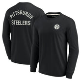 Pittsburgh Steelers Unisex Elements Super Soft Long Sleeve T-Shirt Black | Fanatics