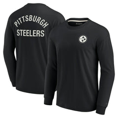 Pittsburgh Steelers Unisex Elements Super Soft Long Sleeve T-Shirt Black | Fanatics