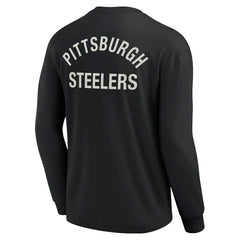 Pittsburgh Steelers Unisex Elements Super Soft Long Sleeve T-Shirt Black | Fanatics