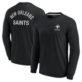 New Orleans Saints Unisex Elements Super Soft Long Sleeve T-Shirt Black | Fanatics