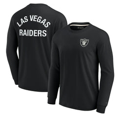 Las Vegas Raiders Unisex Elements Super Soft Long Sleeve T-Shirt Black | Fanatics