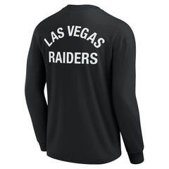Las Vegas Raiders Unisex Elements Super Soft Long Sleeve T-Shirt Black | Fanatics