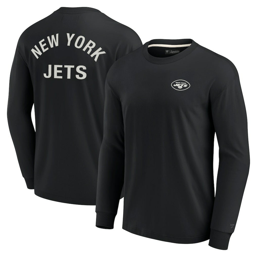 New York Jets Unisex Elements Super Soft Long Sleeve T-Shirt Black | Fanatics