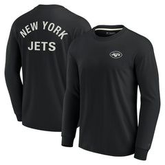 New York Jets Unisex Elements Super Soft Long Sleeve T-Shirt Black | Fanatics