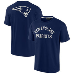 New England Patriots Unisex Elements Super Soft Short Sleeve T-Shirt Navy | Fanatics